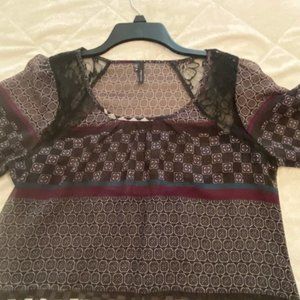 Long Sleeve Sheer Dress Top